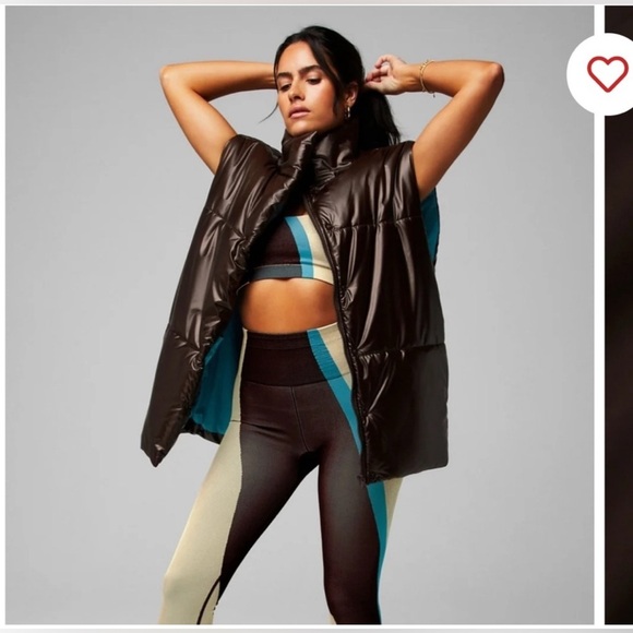 Fabletics Jackets & Blazers - Fabletics Oversized Puffer Vest Brown size Medium